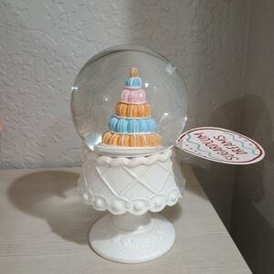 Sugarplum Dreams Macaroon Gingerbread Tree Waterglobe Globe Christmas Macaroons